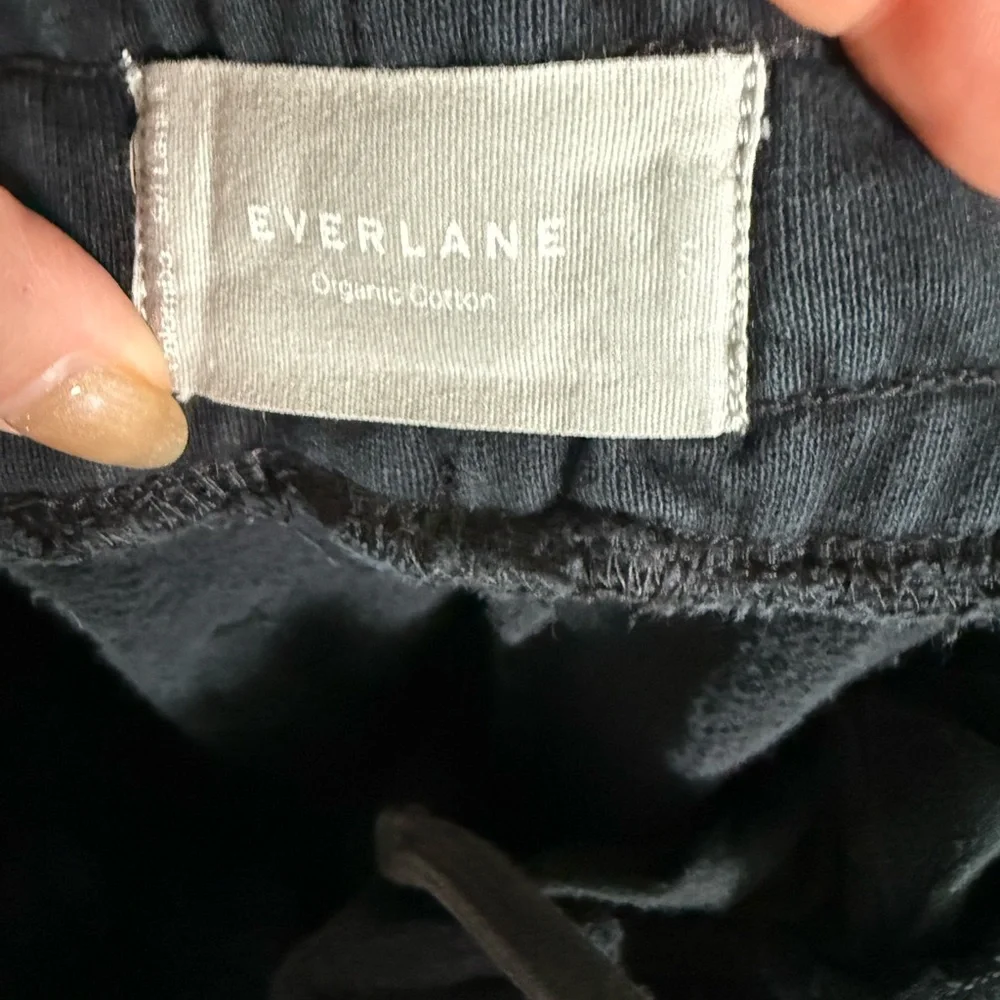 Everlane Organic Cotton Black Jogger Small - Picture 3 of 3